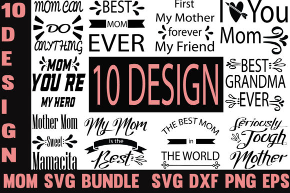 Mom Designs Bundle: Graphics for Crafts