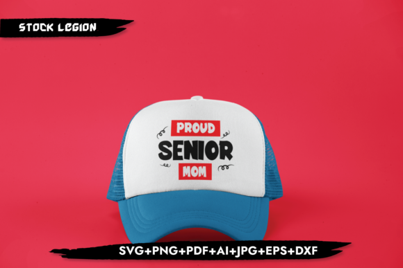 Proud Senior Mom Red: Graphics for Crafts