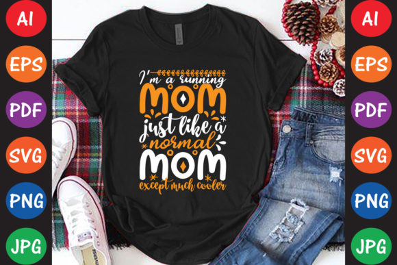 Running Mom Graphics for Crafts & Blogs