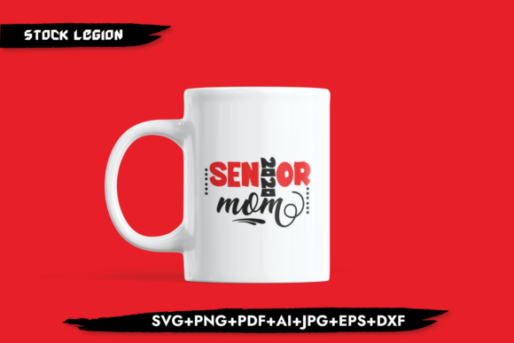 Senior Mom 2020 Red: Graphics for Crafts