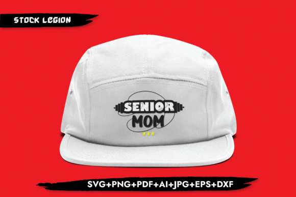Senior Mom Yellow Stars: Graphics for Crafts