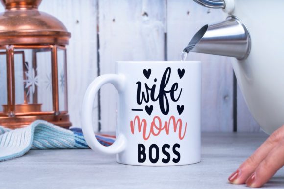 Wife Mom Boss Graphics for Crafts